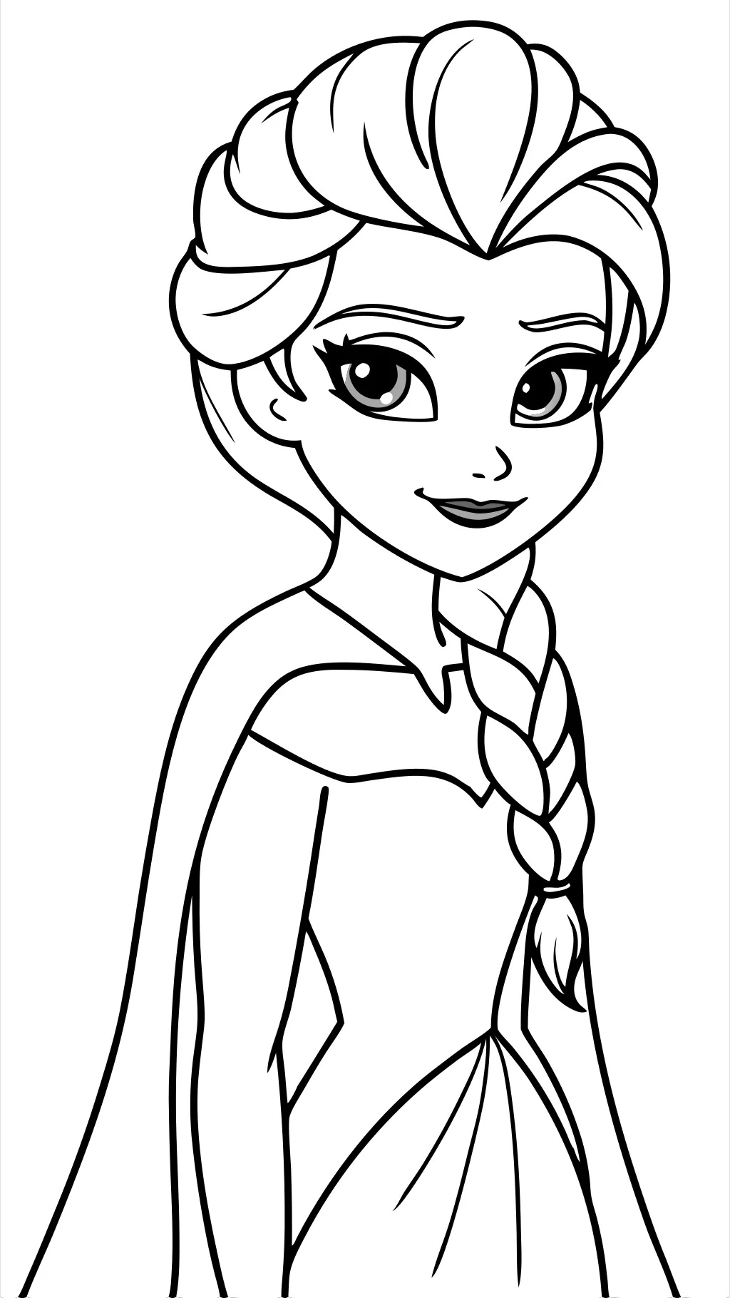 Páginas para colorear de Elsa PDF